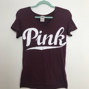Maroon V Neck Pink by Victoria Secret